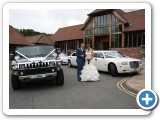 black hummer white chryslers 300 stretched old thorns hotel big venue big cars big day